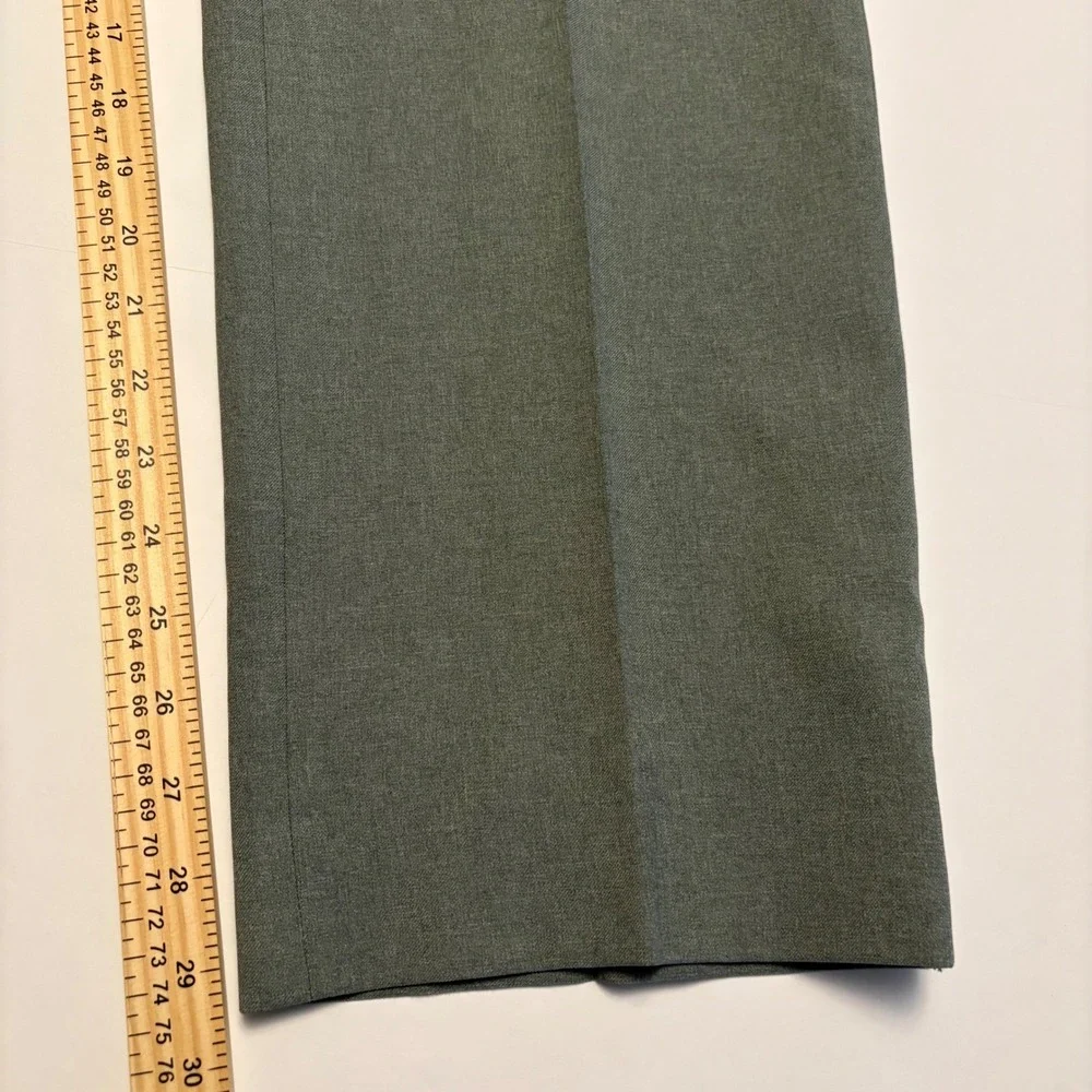 Sansabelt Dress Slacks Mens 35x29 Gray Vintage Beltless Straight Leg Pants